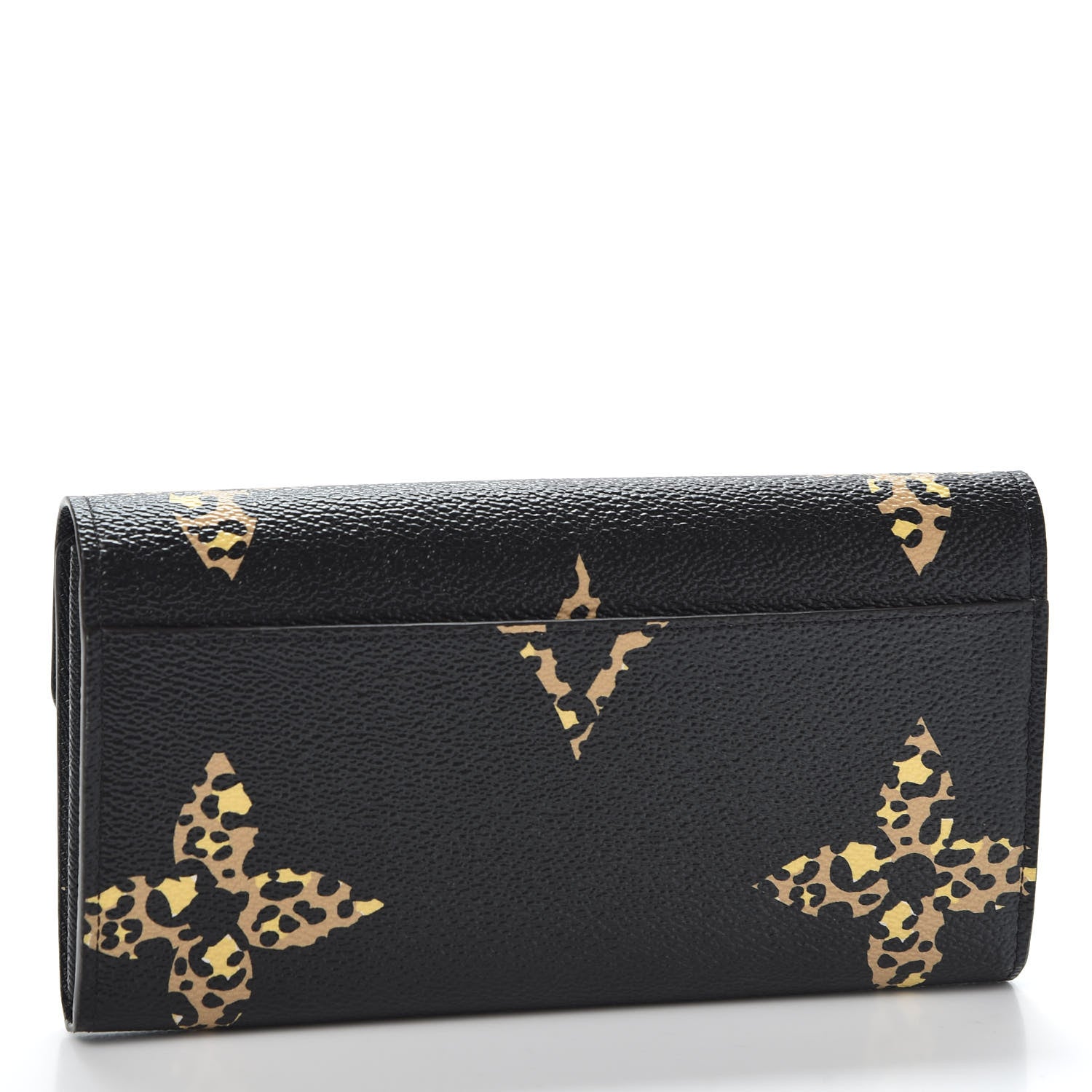 Louis Vuitton Monogram Giant Jungle Sarah Wallet Black 2 of 9