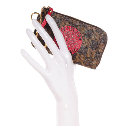Louis Vuitton Damier Ebene Complice Trunks and Bags Key Pouch Red 2 of 7
