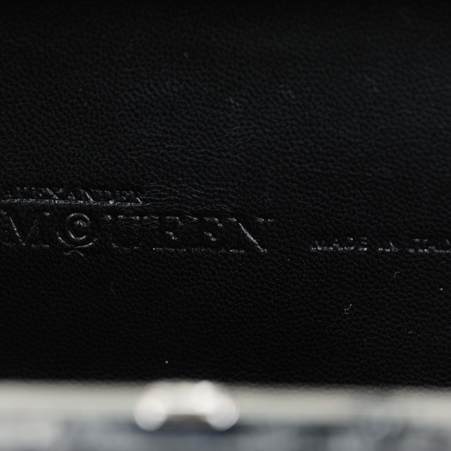 Nappa Studded Skull Knuckle Box Clutch Black