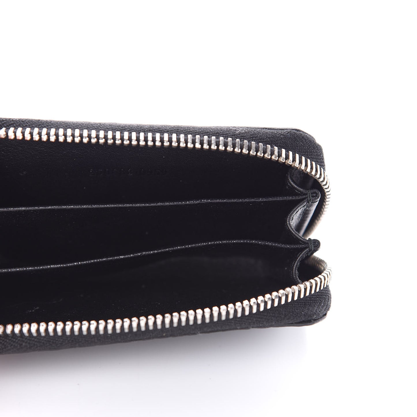 Crocodile Zip Around Card Case Black