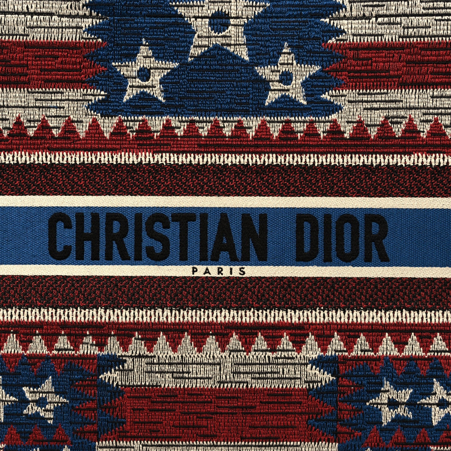 Christian Dior Canvas Embroidered Large Exclusive US Book Tote Multicolor 8 of 12