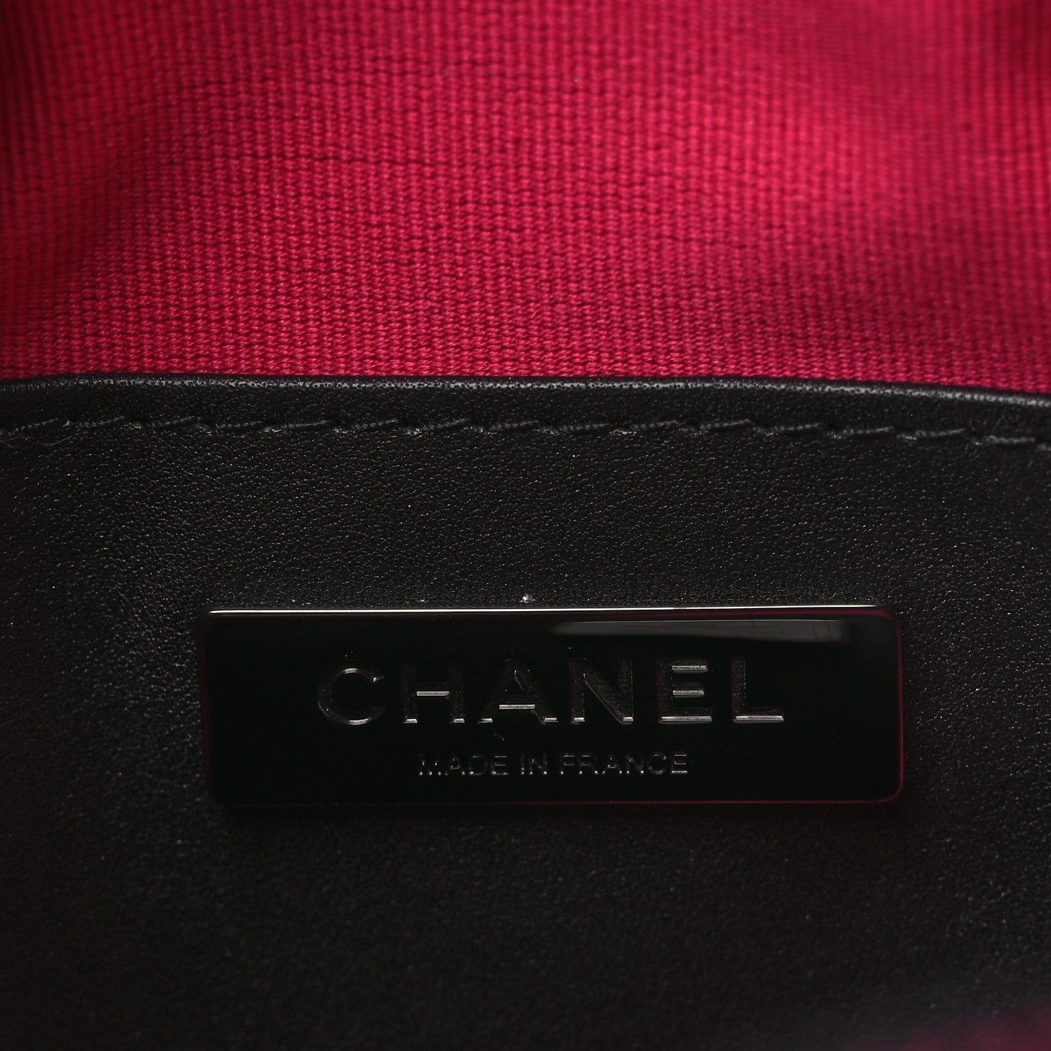 Chanel Satin Quilted Walk Of Fame Star Bag Fuchsia Black 6 of 11