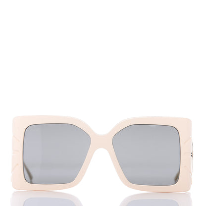 Gucci Acetate Square Frame Wing Sunglasses GG0535S Ivory 2 of 8