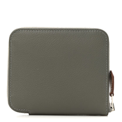 Hermes Evercolor Silk'In Compact Wallet Gris Meyer 1 of 9