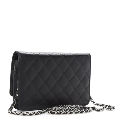 Chanel Calfskin Quilted Cambon Wallet On Chain WOC Black 3 of 11