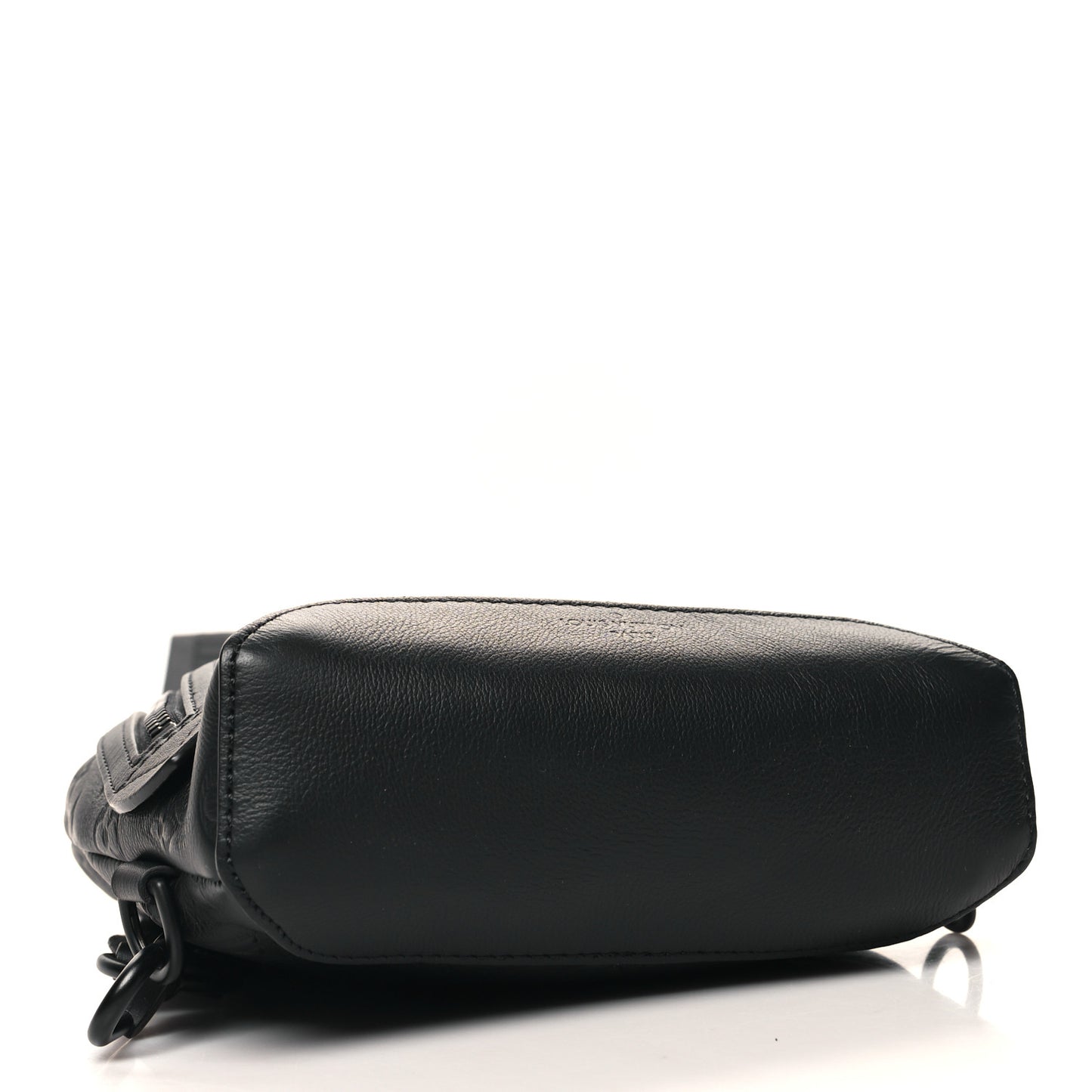 Calfskin Shadow Monogram Duo Slingbag Black