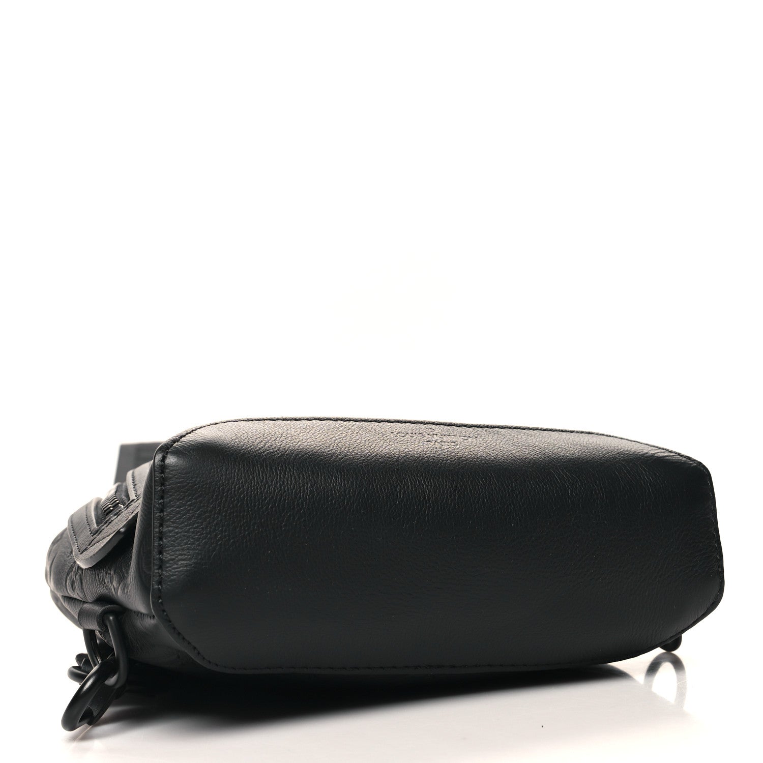 Louis Vuitton Calfskin Shadow Monogram Duo Slingbag Black 4 of 9