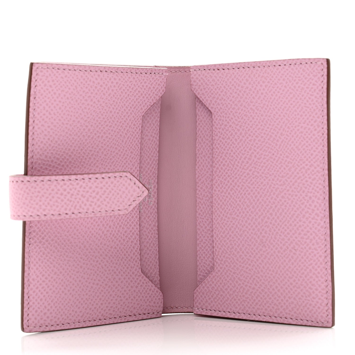 Hermes Epsom Bearn Card Holder Wallet Mauve Sylvestre 5 of 7