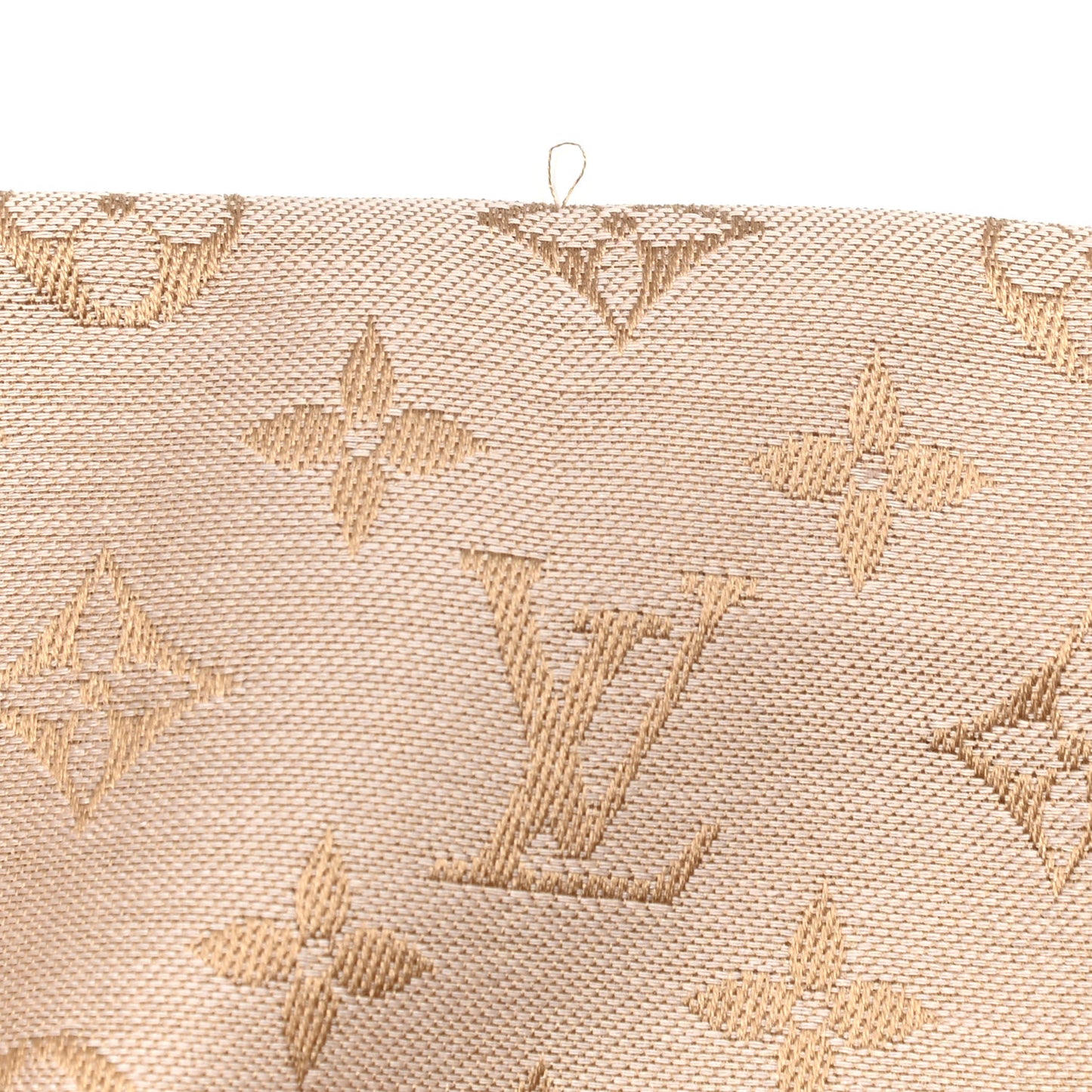 Silk Wool Monogram Denim Shawl Beige Rose