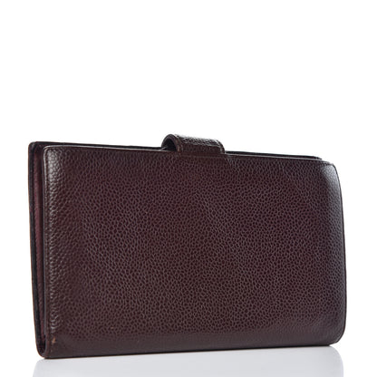 Chanel Caviar Timeless CC French Wallet Burgundy 3 of 14