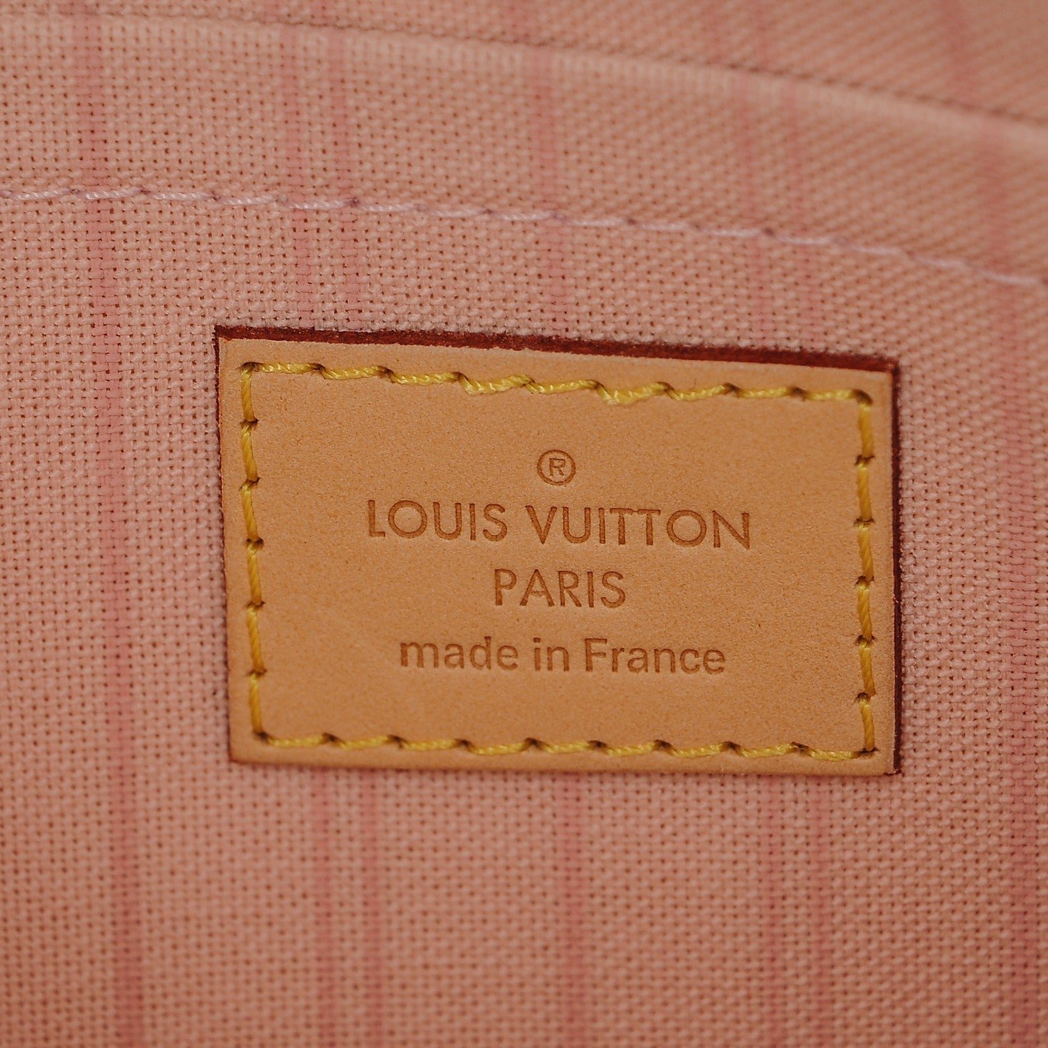 Louis Vuitton Damier Azur Neverfull MM GM Pochette Rose Ballerine 7 of 7