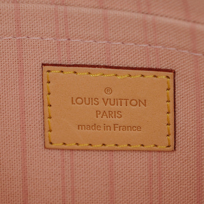 Louis Vuitton Damier Azur Neverfull MM GM Pochette Rose Ballerine 7 of 7