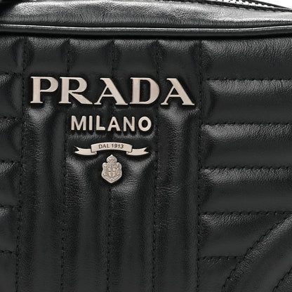 Prada Soft Calfskin Diagramme Camera Bag Black 7 of 10
