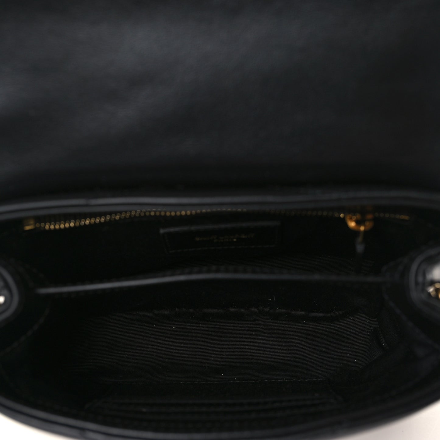 Calfskin Y Quilted Monogram Toy Loulou Crossbody Bag Black