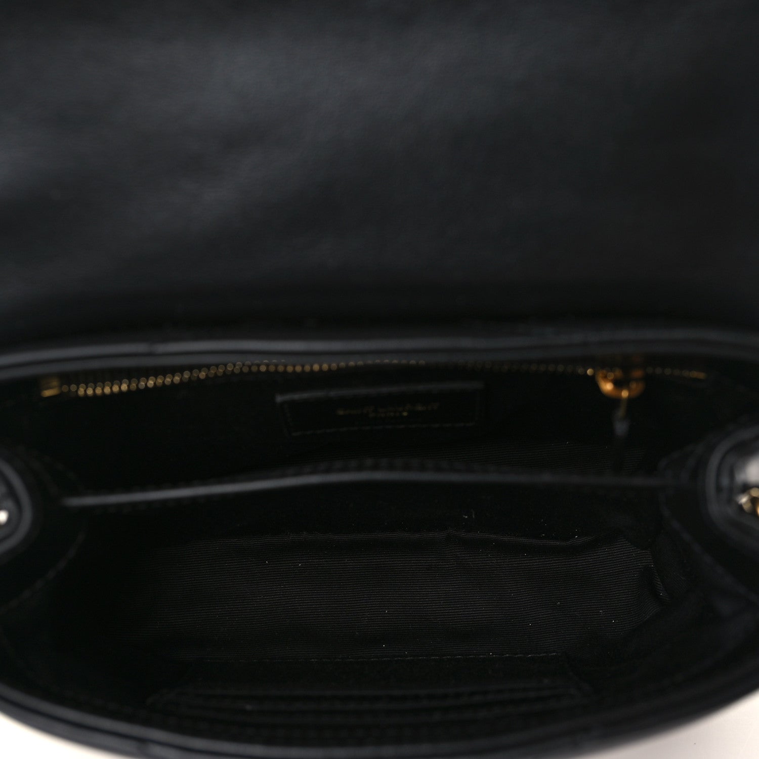 Saint Laurent Calfskin Y Quilted Monogram Toy Loulou Crossbody Bag Black 5 of 9
