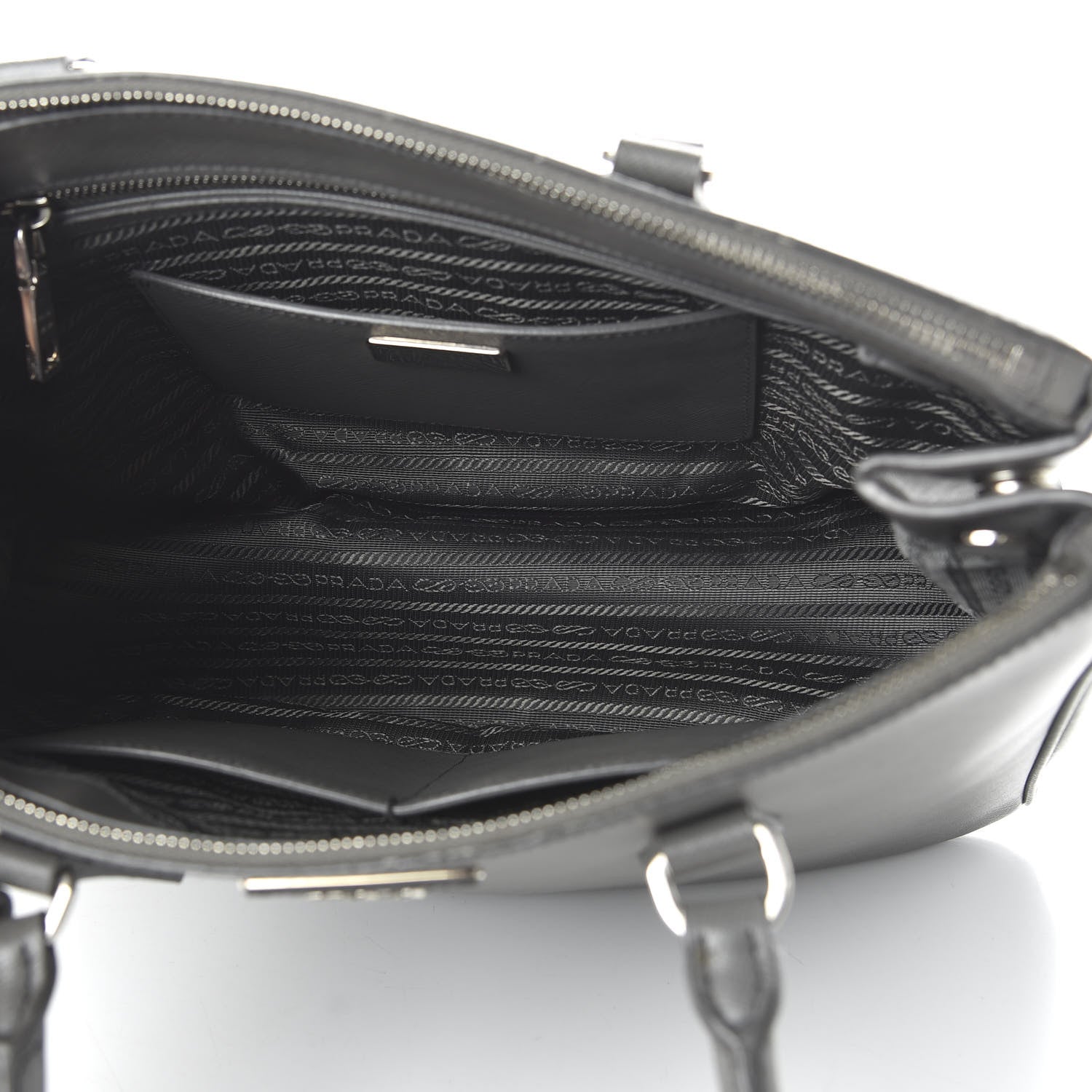 Prada Saffiano Medium Galleria Double Zip Tote Marmo 5 of 10