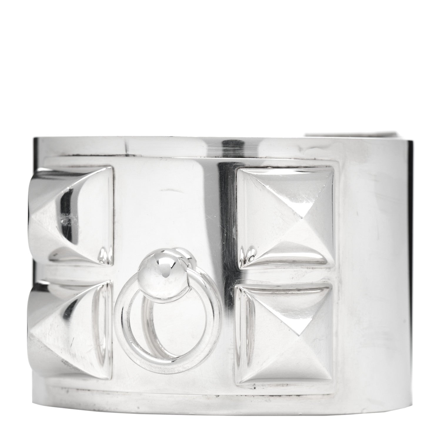 Hermes Sterling Silver Collier De Chien Bracelet 1 of 4