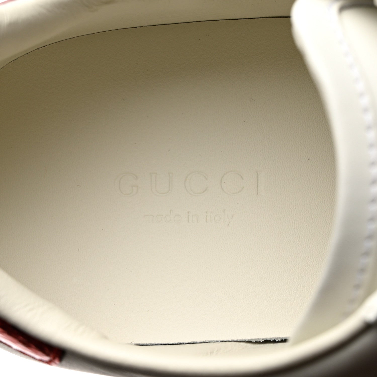 Gucci Calfskin Web Floral Embroidered Womens Ace Sneakers 35.5 White 7 of 9