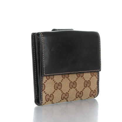 Gucci Monogram Heart French Wallet Dark Brown 3 of 8