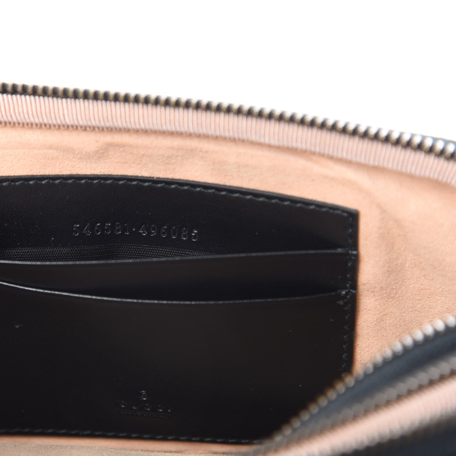 Gucci Calfskin Matelasse Mini GG Marmont Chain Crossbody Bag Black 9 of 13
