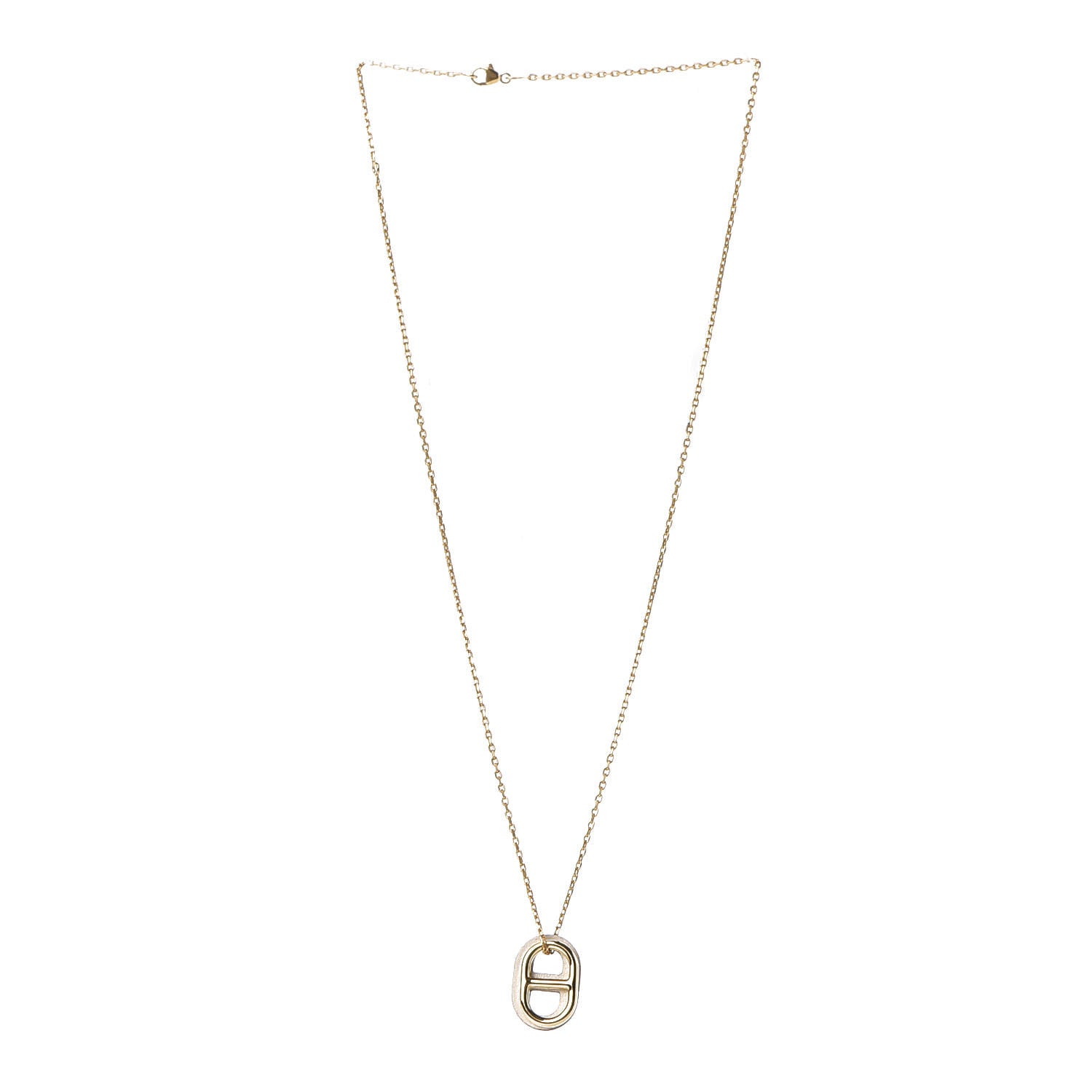 Hermes Swift O'Maillon Pendant Necklace Nata 3 of 8