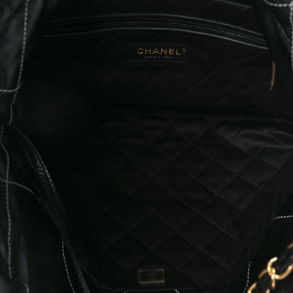 Chanel Shiny Calfskin Quilted Small Chanel 22 Black 6 of 9