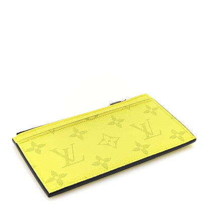 Louis Vuitton Monogram Taiga Coin Card Holder Yellow 5 of 10