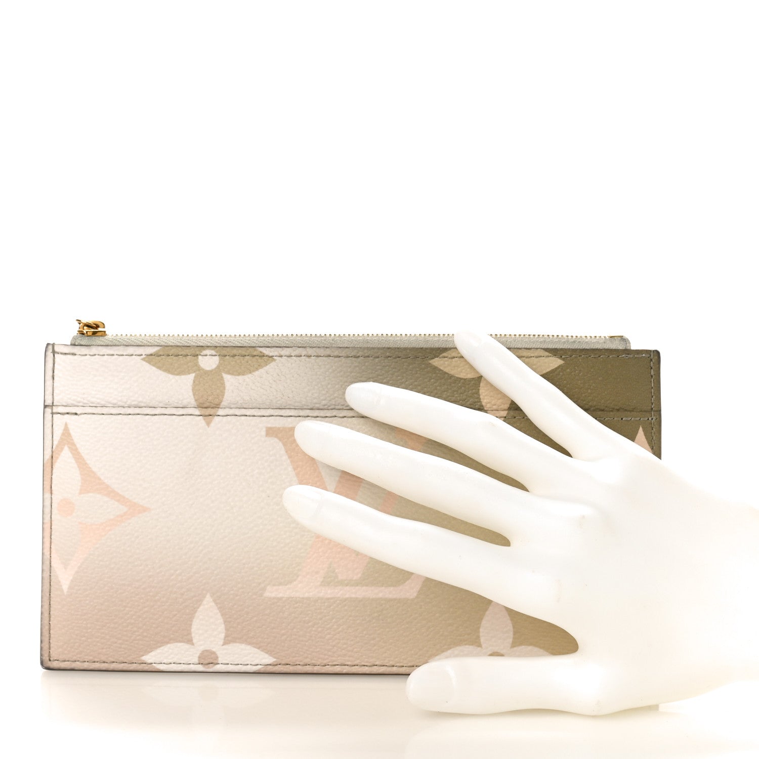 Louis Vuitton Monogram Giant Spring In The City Slim Purse Sunset Kaki 2 of 9