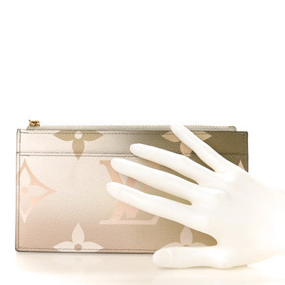 Louis Vuitton Monogram Giant Spring In The City Slim Purse Sunset Kaki 2 of 9