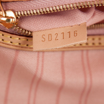 Louis Vuitton Damier Azur Delightful PM Rose Ballerine 8 of 8