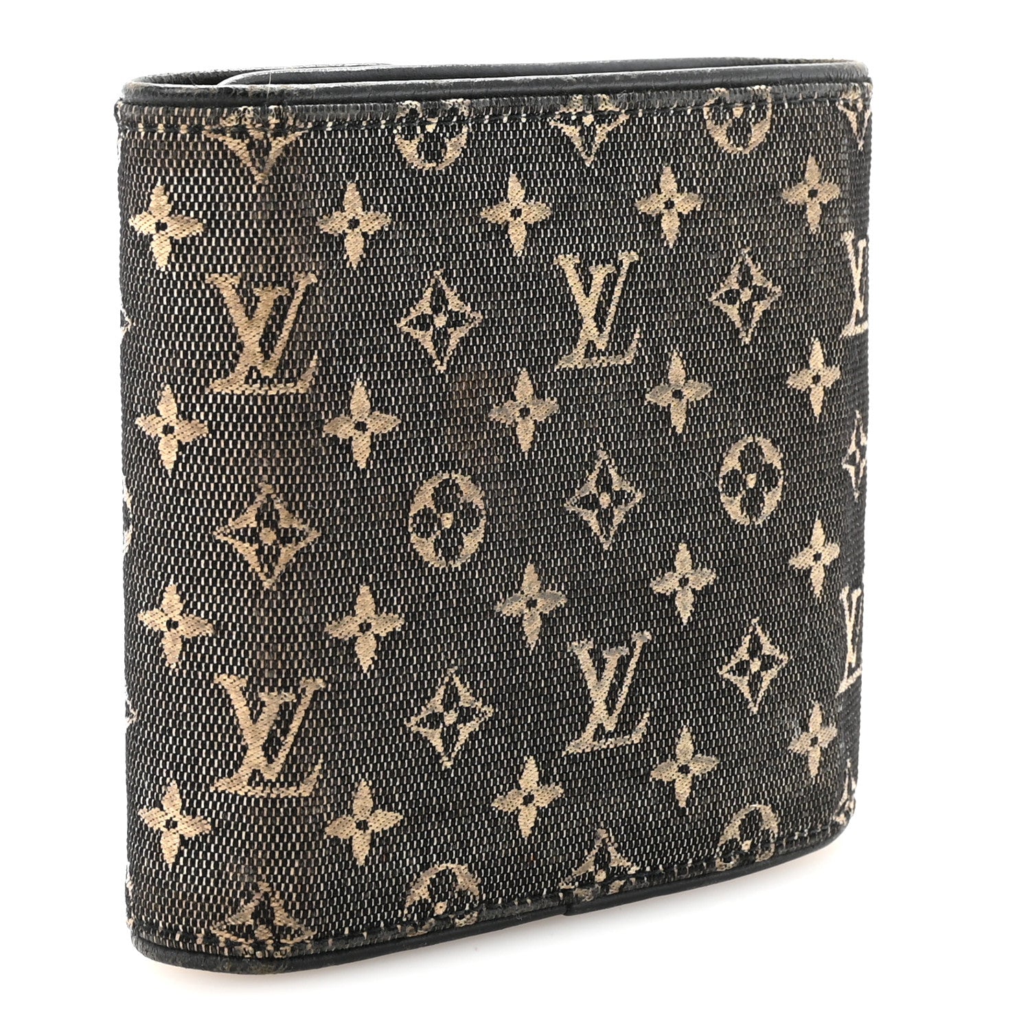 Louis Vuitton Mini Lin Compact Wallet Blue 3 of 6