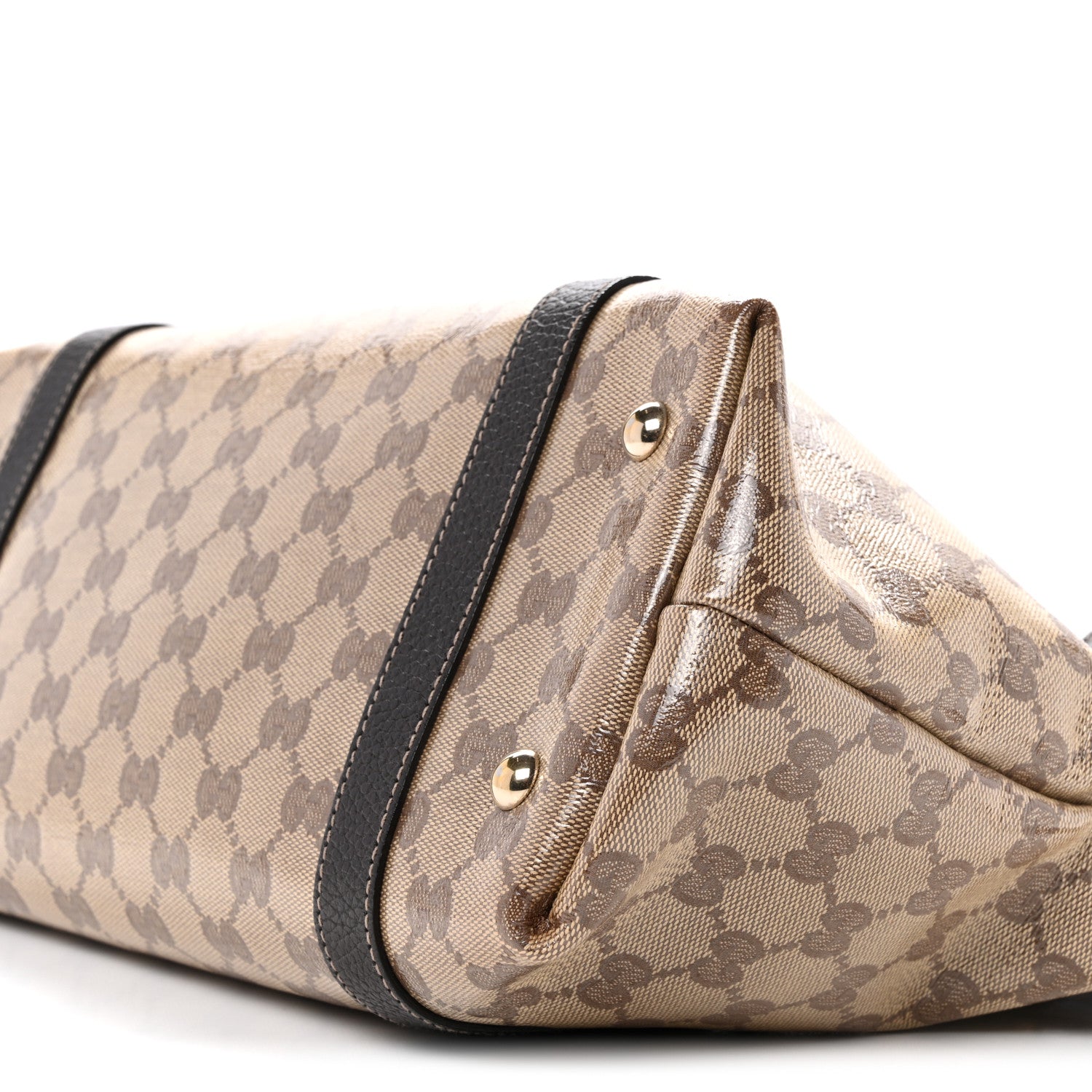 Gucci Crystal Monogram Medium Abbey Tote Brown 10 of 15