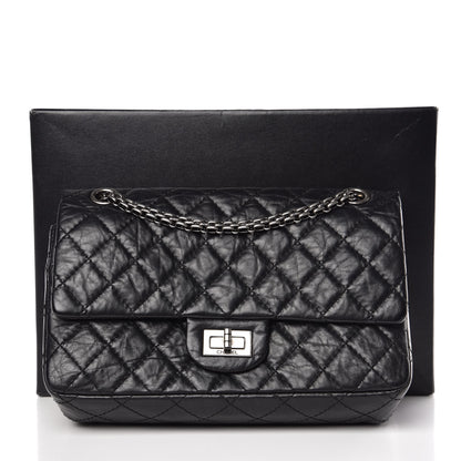 Chanel Aged Calfskin Quilted 2.55 Reissue 225 Flap Black 9 of 9