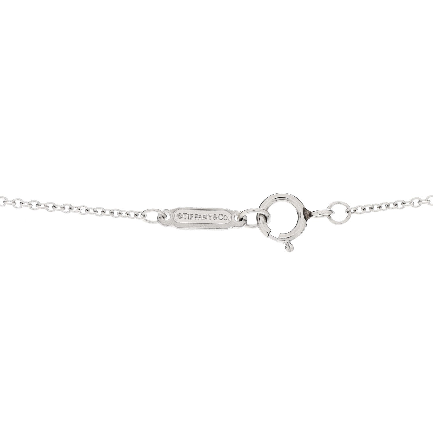 Tiffany Platinum Diamond Mosaic Pendant Necklace 5 of 6