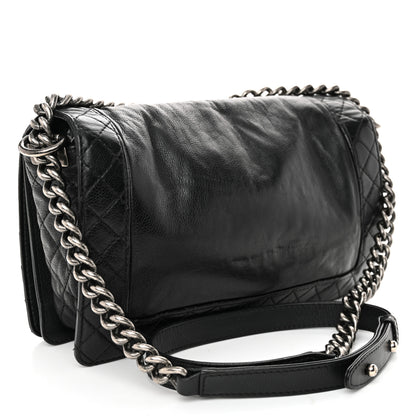 Chanel Calfskin New Medium Boy Reverso Flap Black 3 of 10