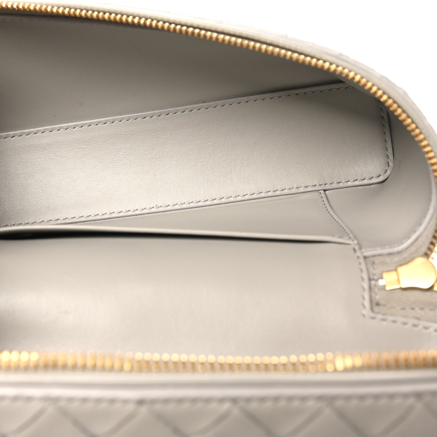 Bottega Veneta Calfskin Intrecciato Bang Bang Vanity Case Limestone 5 of 9