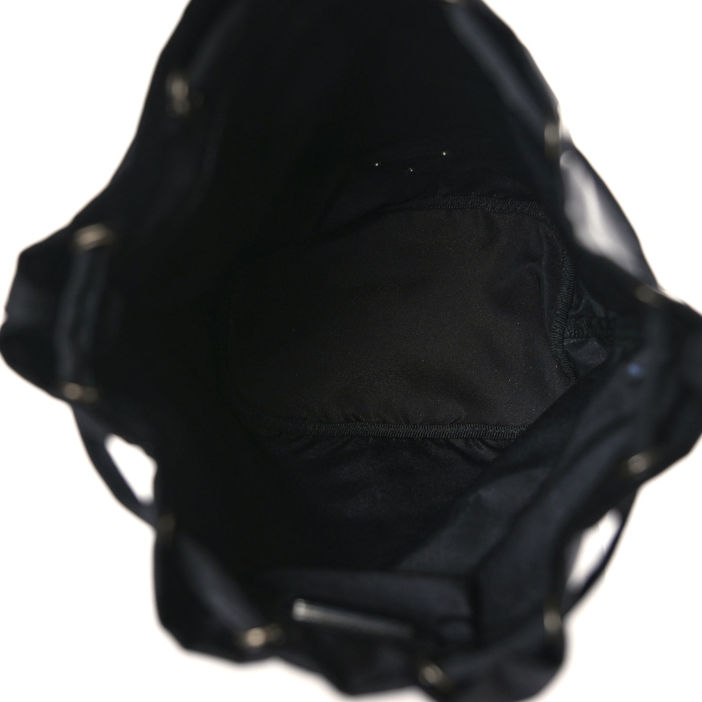 Nylon Vela Drawstring Pouch Black