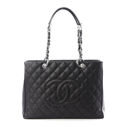 Chanel Caviar Quilted Grand Shopping Tote GST Black 1 of 10