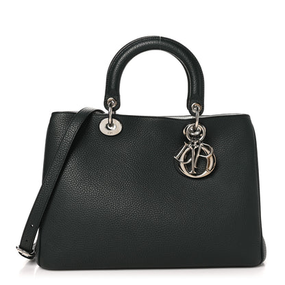 Christian Dior Bullcalf Medium Diorissimo Tote Deep Forest 1 of 11