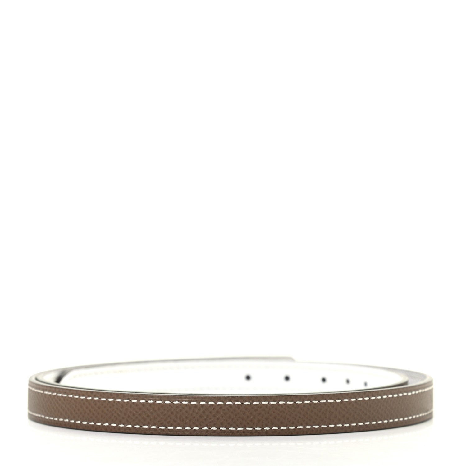 Hermes Epsom Swift 13mm Focus Belt 80 Etoupe White 2 of 5