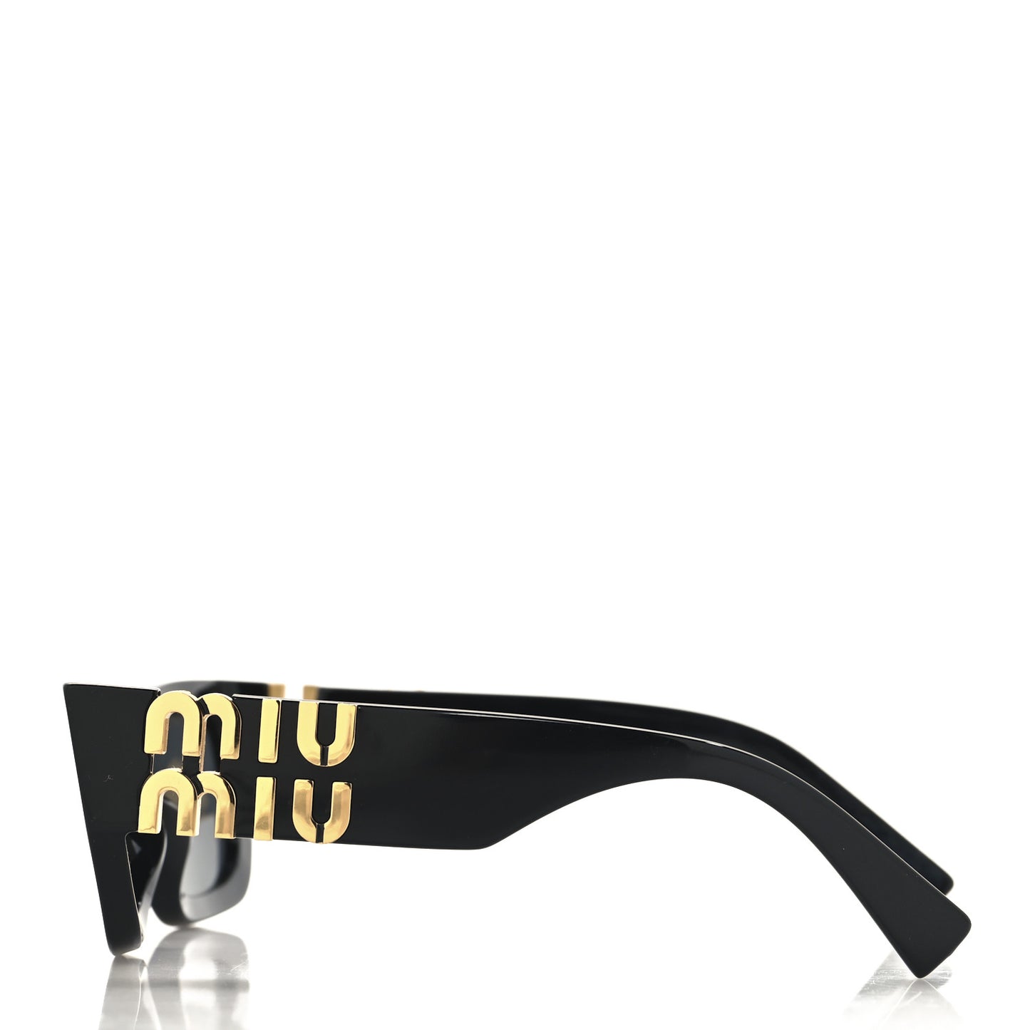 Acetate Rectangle Sunglasses SMU 09W Black