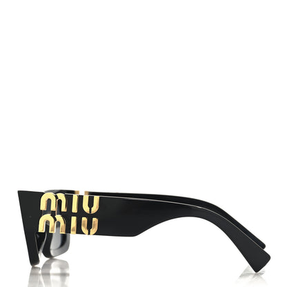 Miu Miu Acetate Rectangle Sunglasses SMU 09W Black 3 of 7