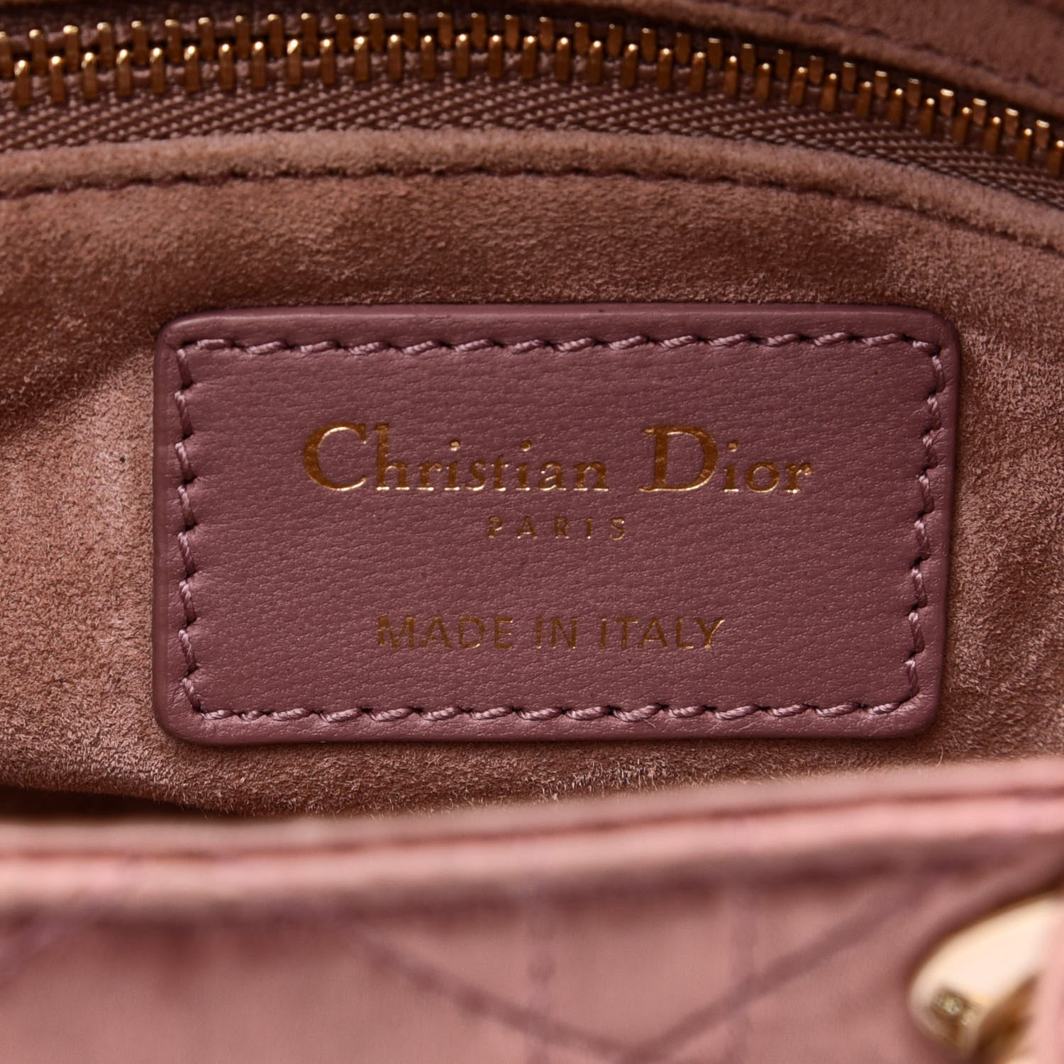 Christian Dior Satin Swarovski Crystal Cannage Mini Lady Dior Pink 8 of 13