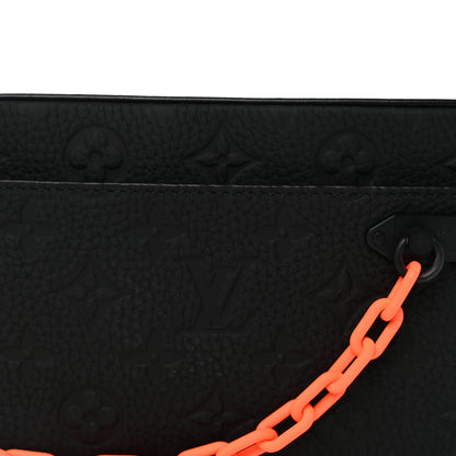 Louis Vuitton Taurillon Monogram Uniformes Solar Ray Soft Pochette Volga Belt Bag Black 8 of 10