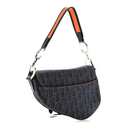 Christian Dior Denim Monogram Flight Saddle Bag 3 of 15