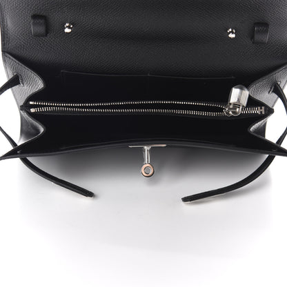 Hermes Epsom Kelly Wallet To Go Black 5 of 10