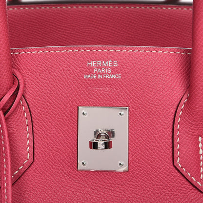 Hermes Epsom Candy Birkin 35 Rose Tyrien Rubis 6 of 41