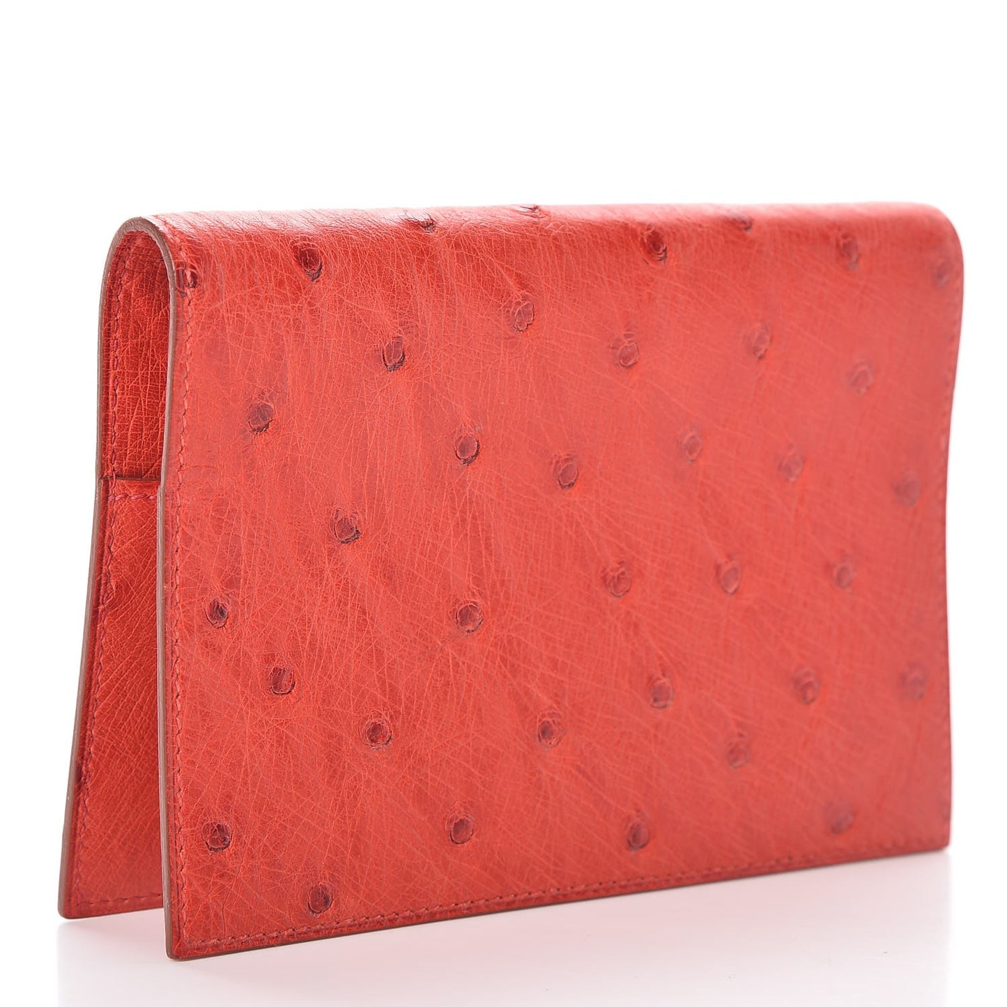 Ostrich Globe Trotter Agenda Cover PM Rouge Vif