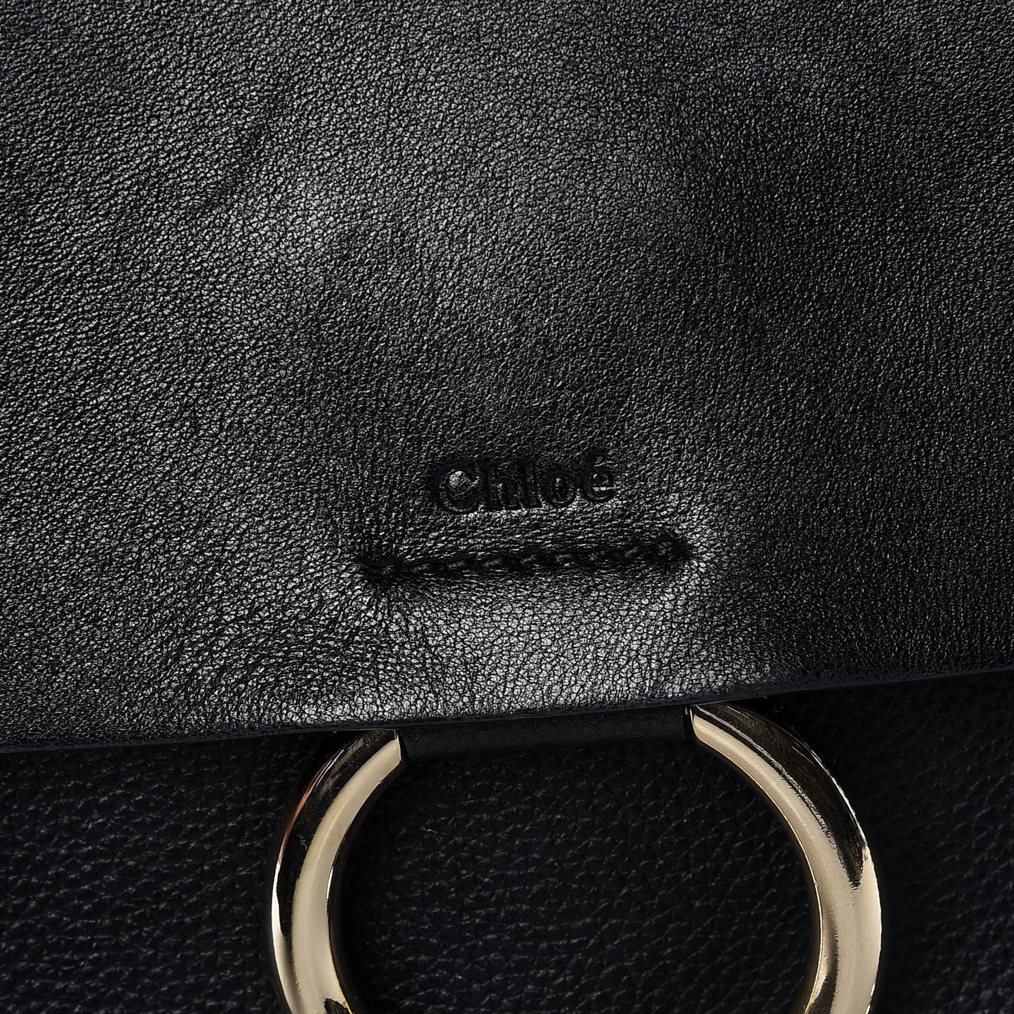 Calfskin Medium Faye Shoulder Bag Black