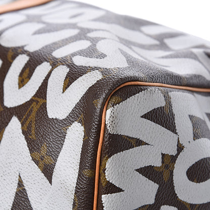 Louis Vuitton Graffiti Keepall 50 Silver 10 of 16